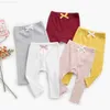 Broek Spring pasgeboren babymeisjes broek casual benen mode kinderen pp broeken voor meisjes zachte baby kinderen lange broek 2023L2404