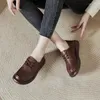 Zapatos informales con las mujeres de la zapatilla de cuero genuino de cuero liviano