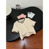 Women's T-Shirt designer Nanyou High end Miu Series Short sleeved Tank Top Summer New Product Chest Hook Flower Letter Decoration Versatile Slim Skirt DZEN