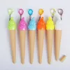 Pieces/batch 0.38 Mm Ice Cream Shape Gel Pen Cartoon Writing Cute Children's Day Gift School Supplies Kawai Stationery