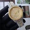 Orologi da uomo di lusso Diamond Fashion Designer casual orologio da uomo Diamond orologio da polso da polso da 42 mm per oro rosa famosi orologi di marca