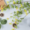 Dekorativa blommor Simulerade växt icke-blekande realistiska konstgjorda bladdekor långvariga simuleringsanläggningar för hemfestbord