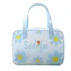 Small Fresh Cosmetic Bag Translucent Pvc Waterproof Toiletry Bag Travel Portable Bath Bag Clothing Portable Storage Bag