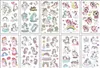 Tattoo Transfer 10pcs Fake Tattoo Stickers Cartoon Temporary Tattoo Kids Children Hands Arm DIY Body Art Tatuaze Dla Dzieci Tatuajes Temporales 240427