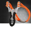 Arrow Outdoor Precision Competitive Hunting Catapult Slingshot New Stainless Steel Metal Rubber Band Bull Head Big Power Slingshot Toy