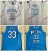 Larry Bird Indiana State Sycamores College Basketball Jersey Blue Size S-4XL