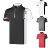 Summer Mens Polo Shirt Designer golf krótkie rękawowe T-shirt Outdoor Cycling Sport Ubranie Szybkie luźne szybkie oddychanie wilgoć w polo koszulę polo