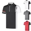 Zomerheren Polo shirt Designer Golf Korte mouw T-shirt Outdoor Cycling Sportkleding Casual Losse snel droge ademende vochtabsorberend zweetpolo shirt