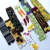 Women Socks Kimono Split Toe Tabi Two-Ted Sandal Mid Tube Flip Flop Long Multicolor Unisex Cartoon Floral Printed