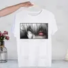 T-shirts voor heren Tokyo Ghoul Harajuku Man T Shirts Tops Design Kaneki Ken Japanese anime TS Shirt Short-Slved Aesthetic Anime T-shirt T240425