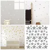 Adesivo de parede de forma fofo do pentágono decalques de berçário de berçário decoração de casa decoração criativa bela estrela Diy adesivos de vinil 240426