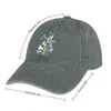 Берец Голубая белый и фиолетовый дикий цветок 2024 Ковбойская шляпа Рыбалка роскошная вечеринка шляпы женская мужская