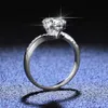 Sterling sier s925 ring mo sangshi anneau haut de gamme anneau de single live femme twist tourne de flocon de neige avec ouverture réglable