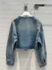 مصمم السترات للسيدات Nanyou Coat 2024 Spring New Fashion Work Natual Style Multi Pocket Design Denim I5KF