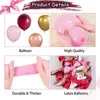 Decorazione per feste 92pcs Burgundy rosa in oro rosa rosa chiaro metallico in pallone in pallone kit arco di ghirlanda per bambini compleanno baby shower