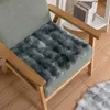 Pillow 1Pc Solid Color Chair Wear Resistant Extra Soft Dining Easy To Clean Washable Thickened Seat Pad For Home