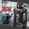 TKK 1800 ml Sportowa butelka z wodą Tritan duża pojemność kreatywna kubek odporny na ciepło Outdoor Dorosły Kettle Gym Juty Fitness 240412