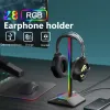 Zubehör RGB Headset Support Ständer USB2.0 Typec2.0 Kopfmontierter Kopfhörer -Ständer Rack Abnehmbarer Desktop -Organizer für universelle Kopfhörer