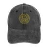 Berets Bureau of Control Game Logo Distressed Cowboy Hat Military Cap Man Fluffy for Women's