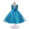 Shirts Girl Clothing Flower Sequins Dress for Christmas Halloween Brithday Party 310y Kid Princess Tutu Dresses Child Vestidos Clothes