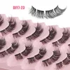 Tjock 10Prairs 3D av ögonfransar Eye Makeup Mink False Lashes Soft Natural 12 Models Gratis frakt 464 LASSE 2