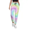 Damesbroek Tie Dye Ladies Roze en paarse esthetische trainingsbroek Spring Casual Pattern BROOTSEN Big Size 2xl