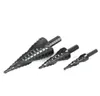 2022 New 3PCS 432 Black HSS Cobalt Step Drill Bit Nitrogen High Speed Steel Spiral For Metal Cone Triangle Shank Hole Cutter Plat1350817