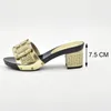 Dress Shoes Latest Gold Color Italian And Bags To Match Shoe With Bag Set Decorated Rhinestone Nigerian Women Party