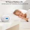 Модули Cpvan Tuya Smart Carbon Oxide Destraister Alarm Alarm Alarm 10 -летняя батарея Digital Display Co Detector 85DB Предупреждение