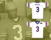 Personalizado qualquer nome Número masculino Juventude/crianças Derek Wallace 3 Cães de lama Away Futebol Jersey com Bourbon Bowl Patch Top Stitched S-6xl