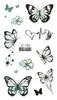 Tattoo Transfer Dark Butterfly Sexy Waterproof Temporary Tattoo Sticker India Women Back Waist Flash Tatoo Girl Body Art Fake Tattoos Realistic 240426