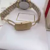 ساعة فاخرة كرونوغراف QRUSRTZ حركات الساعات الوردية الذهب الفولاذ المقاوم للصدأ مصمم wristwatch 42mm releojes para hombres