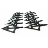 Arrow 6/12pcs linkboy arco e flecha Broadheads 3 lâminas fixas 100 grãos A tiro com tiro com tiro com box Cabeças de arco composto caça ao arco