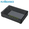 Tillbehör Flying Voice VoIP IP Telefonadapter FTA5102E2 ATA SIP Router Telefonserver 1 WAN 2 LAN 2FXS Port VoIP Gateway System Device