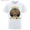 T-shirty męskie vintage namaste matka wyraźna zabawa T-shirty męskie damskie luźne luźne ubranie z krótkim rękawem Q240425