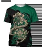 メンズTシャツの夏のトレンド麻hukuメキシカンアステッククエッツォンメンズカジュアルTシャツファッションクラシックレトロOネックルーズシニア3DプリントトップQ240426