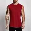 Summer Gym Tank Top Men Cotton Bodybuilding Fitness Sleeveless T Shirt Workout Clothing Mens Compression Sportwear Muscle Vests 240410