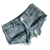 Kvinnors shorts nya denim shorts kvinnor sommarljus färg låg midja kort jeans feminino y240425