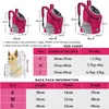 Pet Dog Carrier Bag Carrier voor honden Backpack Out Dubbele schouder draagbare reis Backpack Outdoor Dog Carrier Bag Travel Set 240422