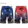 Casablanca Printed Shorts for Couples Hawaiian Beach Vacation Travel Five Point Floral Pants