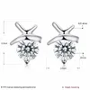 Stud Earrings Ann&Snow Authentic 925 Sterling Silver 5mm Zirconia Stone For Women Luxury Jewelry