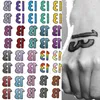 Tattoo Transfer Number 13 Tatoo Sticker Lasting Fake Tattoo for Woman Man Concert Art Temporary Tattoo Faux Letter Tattoos Waterproof Tatuajes 240426