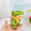 Nouveau mignon mini Tyrannosaurus rex sac de trèfle pendentif dessin animé dinosaure peluche poupée