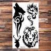 Tattoo Transfer Black Lion Wolf Temporäre Tattoos für Frauen Männer realistische Tiger Scorpion Dragon gefälschter Tattoo Aufkleber Back Body Tatoos kreativ 240426