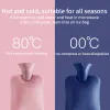 Heaters 2000ML Thick Hot Water Bottle Rubber Winter Warm Hot Water Bag with Cover Hand Warmer Girls Hand Feet Warm Water Heating Pad