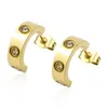 Orecchini in stile unghie alla moda Gioielli a forma di cumens oro a 4 diamond a forma di carrello con orecchini originali