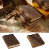 Vintage präglad skissbok handgjorda olinerade läder anteckningsbok tomt papper äkta läderbunden daglig anteckningsblock skola 240417