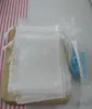 Organza Gift Bags 흰색 색상 7 x 85cm 4 인치 PKG 당 100 개 PKG 0035837575379