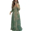 Kaftan Elegant Formal en dentelle Gold Appliques du soir Morocain Une ligne arabe musulman sage spécial robes Ocn Longueur de la longueur du sol Robe de bal perle