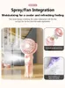 1 pc Portable Handheld Spray Fanwater Mist Fanstudent Dormitory Mini Fansummer Supplies Cooling Toolsoutdoor Small Fan 240422